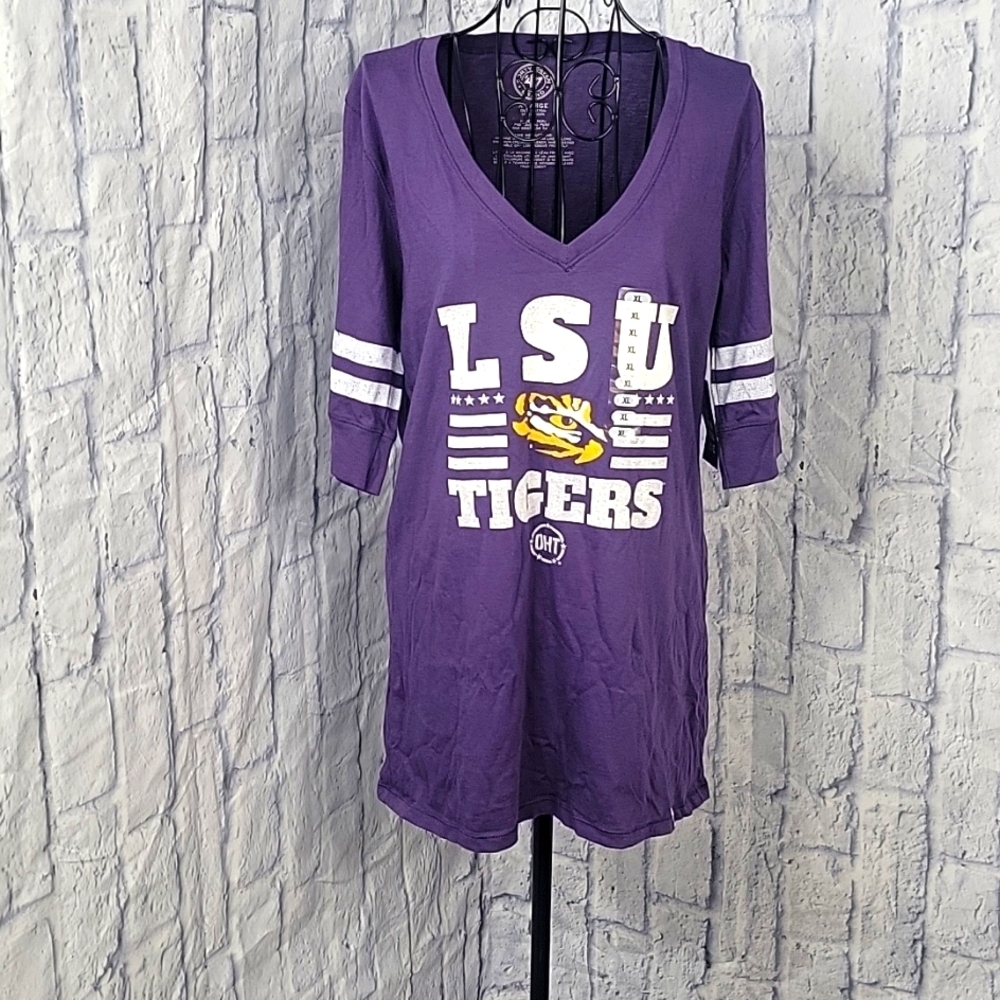 47 BRAND LSU Tigers Women's Blouse XL‎ NWT